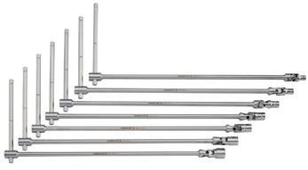 Csavarkulcsok / Reszelők BE1TS-S7 T-nyelű csuklós dugókulcs készlet, 7 részes 500 DYNAMIC-DRIVE 3/8" SC2RM- Állványozó kulcs 7