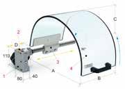 Safety guard PTO 03 Schutzeinrichtung PTO 04 Esztergagépekhez Különböző méretek