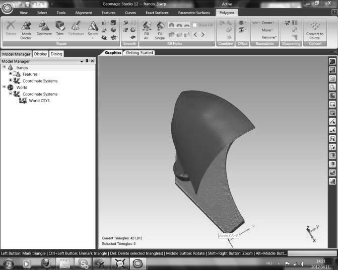 Lehetségünk van reverse engineering feladatok bemutatására is, vagyis arra, hogy ha nem áll rendelkezésre CAD fájl egy munkadarabról, a számítógépes programozási segítséget akkor is igénybe lehet