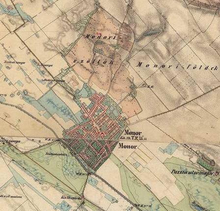 A II. katonai felmérés idején a fejlődés első mesterséges akadályát a XIX. század közepén megépült vasútvonal jelentette.