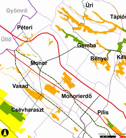 melléklet) Kiváló termőhelyi adottságú szántóterület övezete (3.2. sz. térképmelléklet), Kiváló termőhelyi adottságú erdőterület övezete és Erdőtelepítésre alkalmas terület övezete (3.