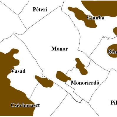 MONOR VÁROS TELEPÜLÉSFEJLESZTÉSI KONCEPCIÓ MEGALAPOZÓ VIZSGÁLAT Országos vízminőség-védelmi terület övezete (OTrT 3/7 sz.