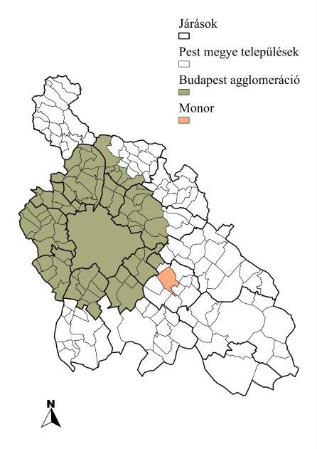 MONOR VÁROS TELEPÜLÉSFEJLESZTÉSI KONCEPCIÓ MEGALAPOZÓ VIZSGÁLAT I. HELYZETFELTÁRÓ, HELYZETELEMZŐ MUNKARÉSZEK I.1.