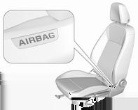 56 Ülések, biztonsági rendszerek A felfúvódott légzsákok csillapítják a becsapódás hatását, így jelentősen csökkentik az első üléseken ülő utasok esetén a felsőtest és a fej sérülésének veszélyét.