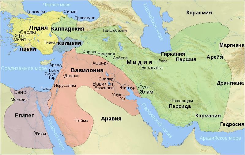 A MÉD BIRODALOM Kr.e. 728-559 / hat törzs egyesülése / főváros: Ekbatana (ma Hamadán) / Kr.e. 612: Küaxarész méd király elfoglalja Ninivét ezzel véget ér az Asszír királyság / fiát, Asztüagészt viszont saját vazallusa, II.