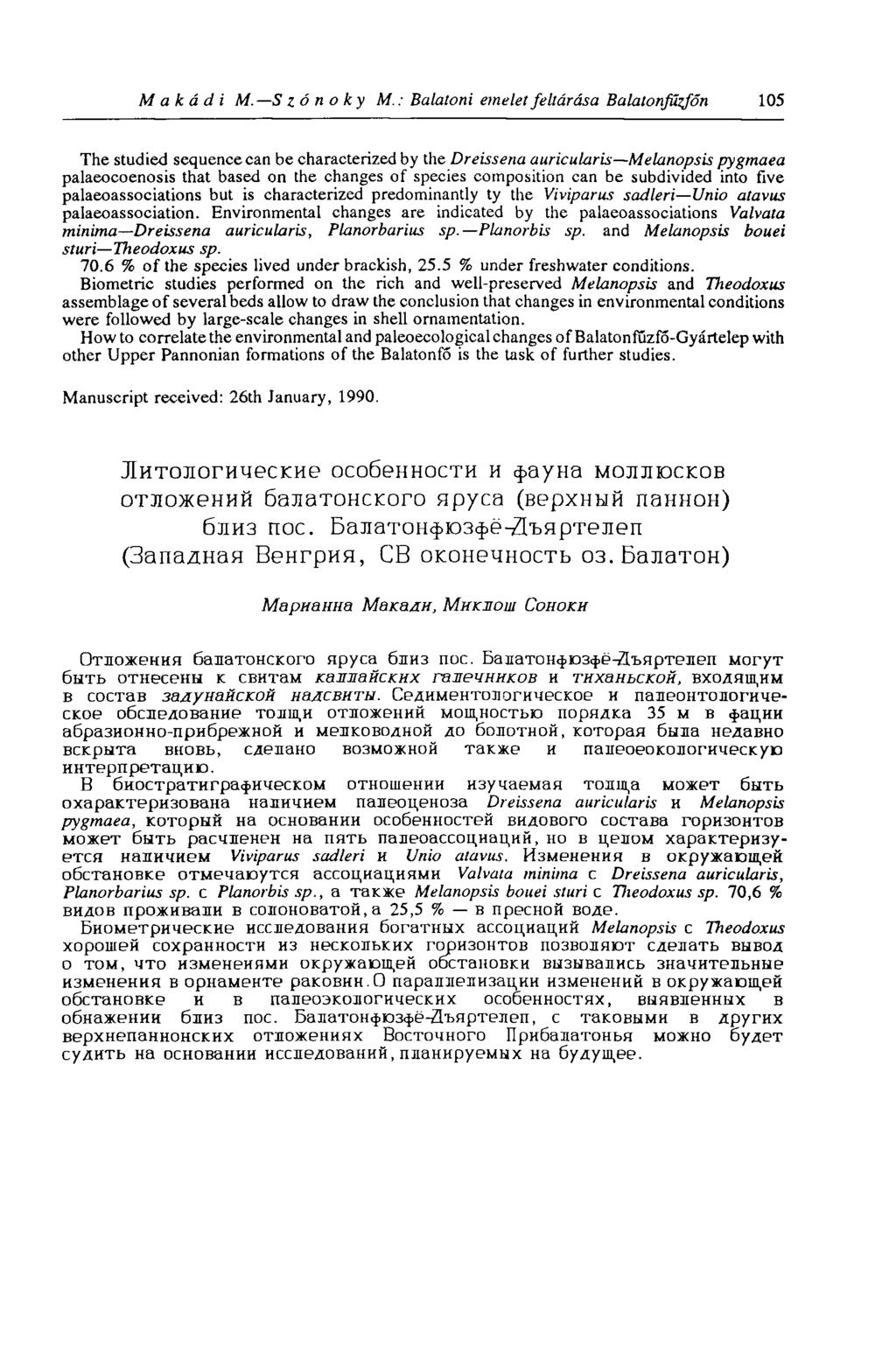 M а к á d i M. S zó noky M.