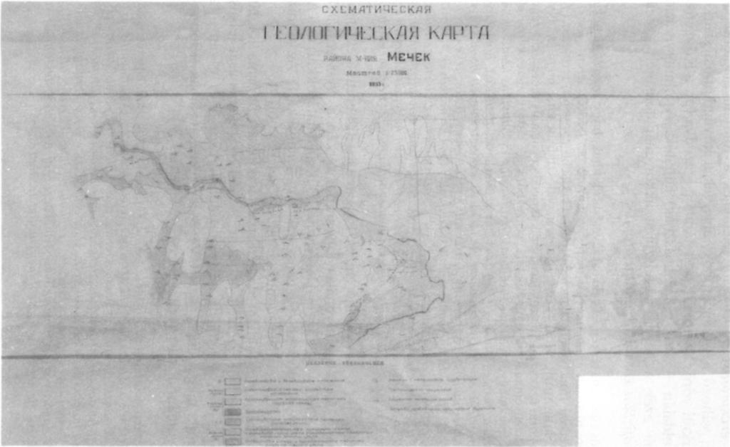 Geological sketch-map of the Mecsek occurrence