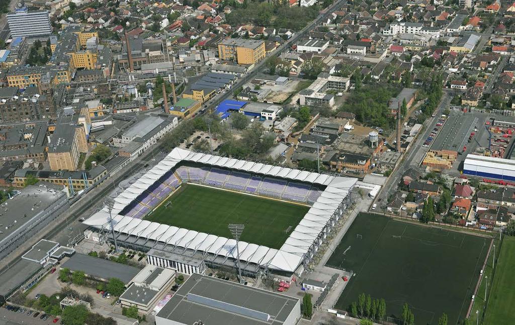 Nagy zöldfelületű létesítmények az AquaWorld-től, a Tábor utcai sporttelepig, illetve a Szusza Ferenc Stadionig több intézmény, de az Újpesti Temető is hasonló