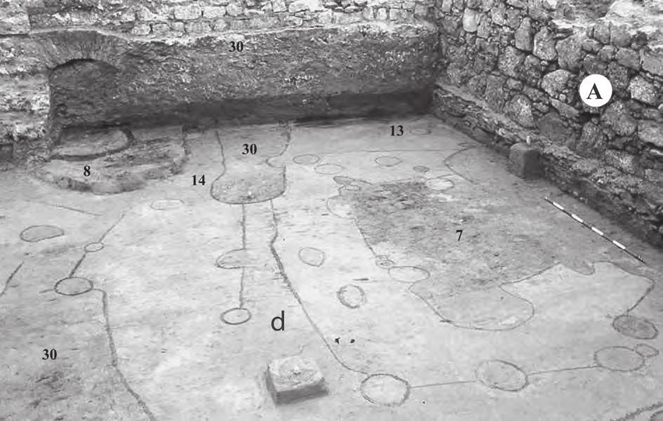 , gödrök, 1230-1241; A. városfal, 1480 7. kép Budapest V. Károly körút 28-30. IV.