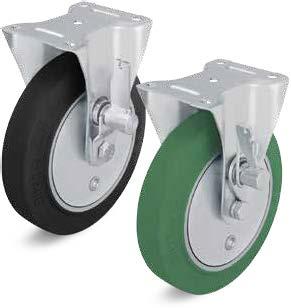 Fixvillás görgők dobfékkel és biztonsági fékkel 450-950 kg RoHS Fixvillás kerék dobfékkel Fixvillás kerék biztonsági fékkel Fixvillás görgő dobfékkel A fixvillás görgők dobfékét különböző