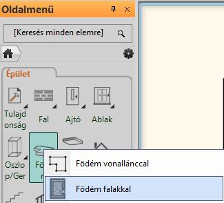 Épület Födém Födém falakkal.