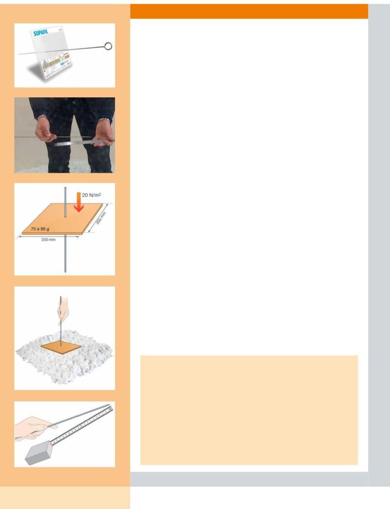 Sűrűségellenőrzés A meghatározott sűrűségtartomány (azaz 12,0-13,5 kg/m³) eléréséhez javasoljuk a gépet pontosan úgy beállítani, hogy a befújás kezdetekor a megfelelő befújt testsűrűséget tudja