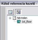 11. 2D elemek 1135 Fa nézet A fanézet megjeleníti a külső referenciákat a köztük levő