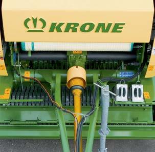 Fixkamrás körbálázó Comprima F 125, F 125 XC 1,25 m átmérőjű körbálákhoz KRONE NovoGrip: maximális bálatömörség és egyenletes működés