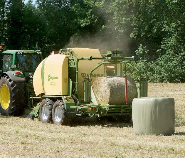 Ha minőségi szilázs elkészítése a cél, akkor a Comprima CF 155 XC, CV 150 XC és CV 210 XC a megfelelő választás. A bálát a kötözés után közvetlenül fóliába csomagolják.