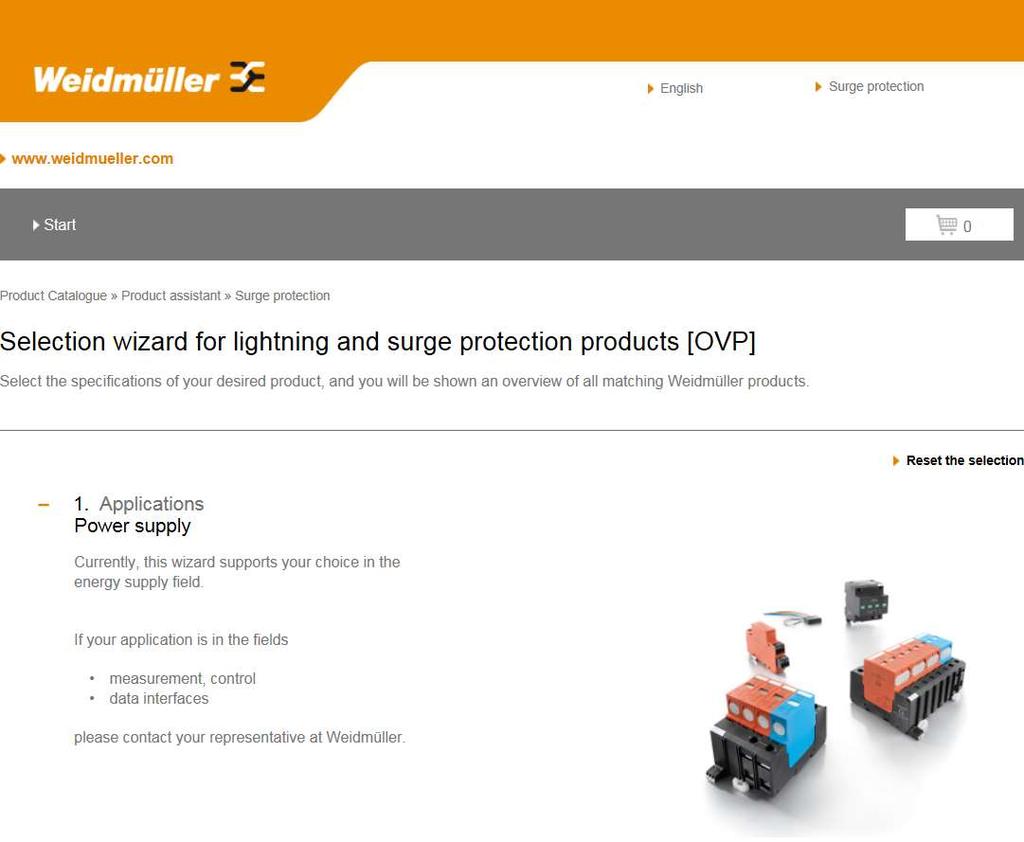 Selection Guide Link http://galaxy.weidmueller.com/wi_ovp/index.
