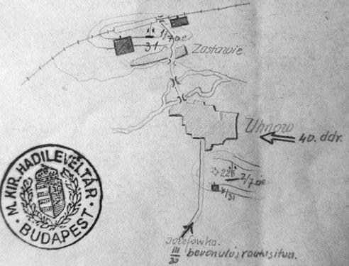 III. AZ OROSZ HARCTÉREN (1914) 27-én délelőtt 5 órakor északnyugati irányból erős ágyútűz hallható. A hadosztály nyugat felé irányíttatik.