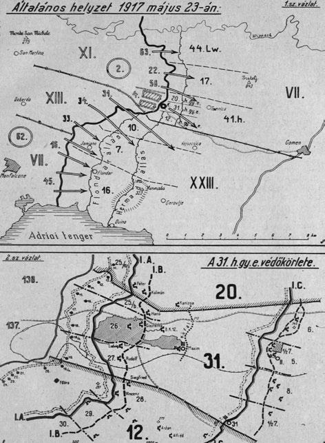 Veszprémi Szemle könyvek 11 84 Általános helyezet Kostanjevicánál és a 31. hv. gy.
