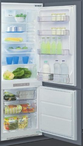 HŰTŐSZKRÉNY 195/80 liter hűtő/fagyasztó kapacitás LessFrost rendszer Cikkszám: 1158063 WHIRLPOOL RT 459 NF 1 * BÉPÍTHTŐ