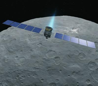 CSILLAGÁSZAT ŰRKUTATÁS BOTH ELŐD Bemutatkozik a Ceres A Ceres feltételezett belső szerkezete a Dawn topográfiai megfigyelései és gravimetriai adatai alapján (Forrás: