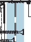 W384E-E-ETICS1 Pozitív sarok Knauf Trennfix beütődübel Drywit rendszer 5 cm Knauf Trennfix Knauf Uniflott Knauf CW-profil emelt Megjegyzés: A drywit rendszert tartó tárcsás rögzítő elemeket a