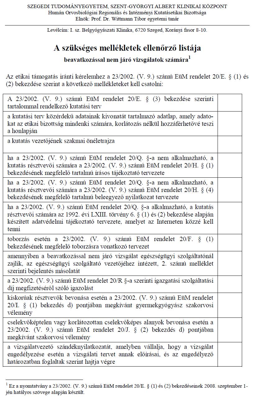 8. Mellékletek 1. sz.