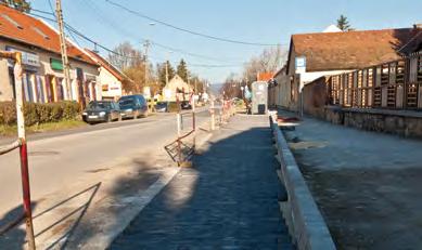 Erdőhát utca Budai út járda és óváros rekonstrukció Omszk park