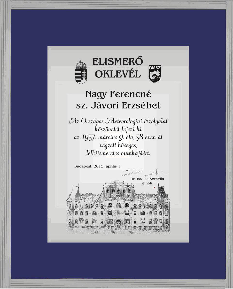 L É G K Ö R 59. évfolyam (2014) 133 PONTOS ÉSZLELÉSSEL AZ 5 ÉVES TERVÉRT! WITH ACCURATE OBSERVATION FOR THE 5-YEAR PLAN!