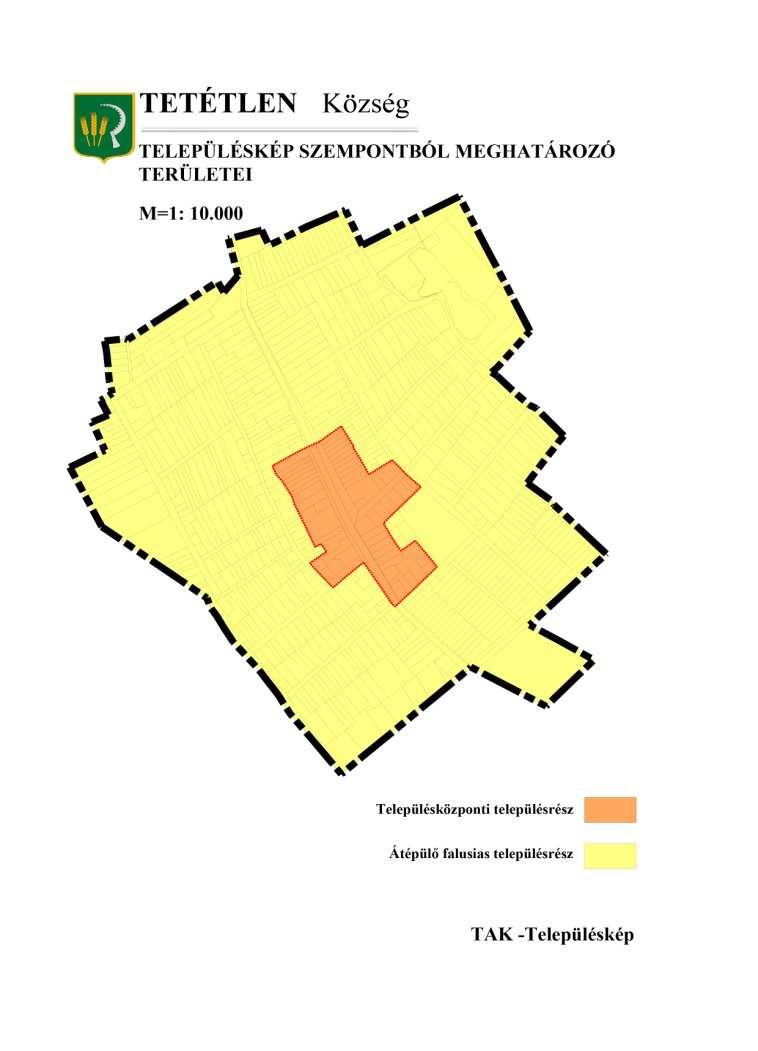 lehatárolása, a településkép, arculati