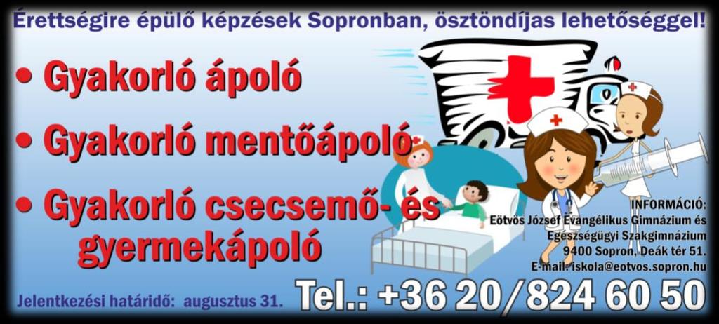 indított gyakorló ápoló képzésen.