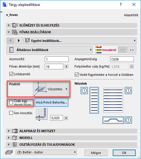 Nyomja meg az OK gombot és helyezze el a kengyelt a gerenda formában az alaprajzon, hogy az a szükséges betontakarással szűkített területen belül helyezkedjen el.