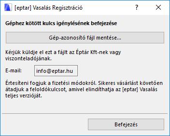Az így létrehozott felhasználónevet és jelszót tudja használni a Vasalás programon belüli.