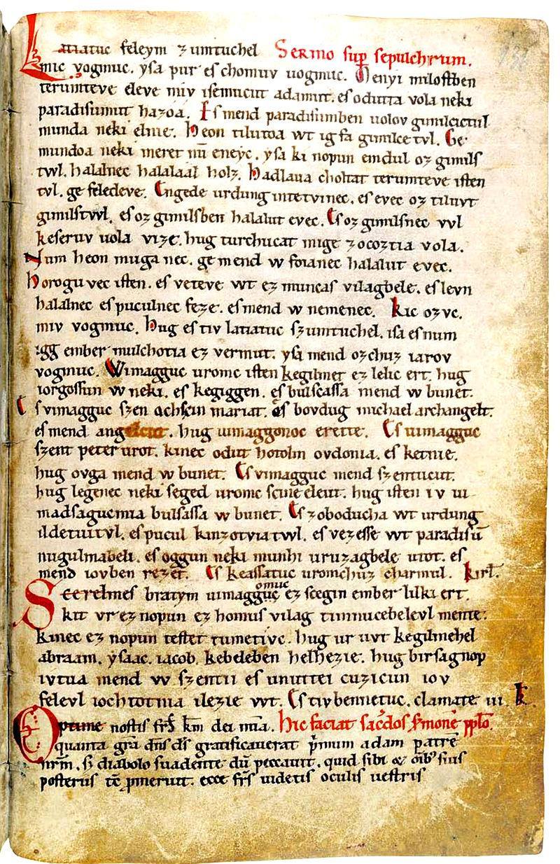 A Halotti Beszéd (HB) 1192 1195 első magyar és finnugor szövegemlék (összefüggő