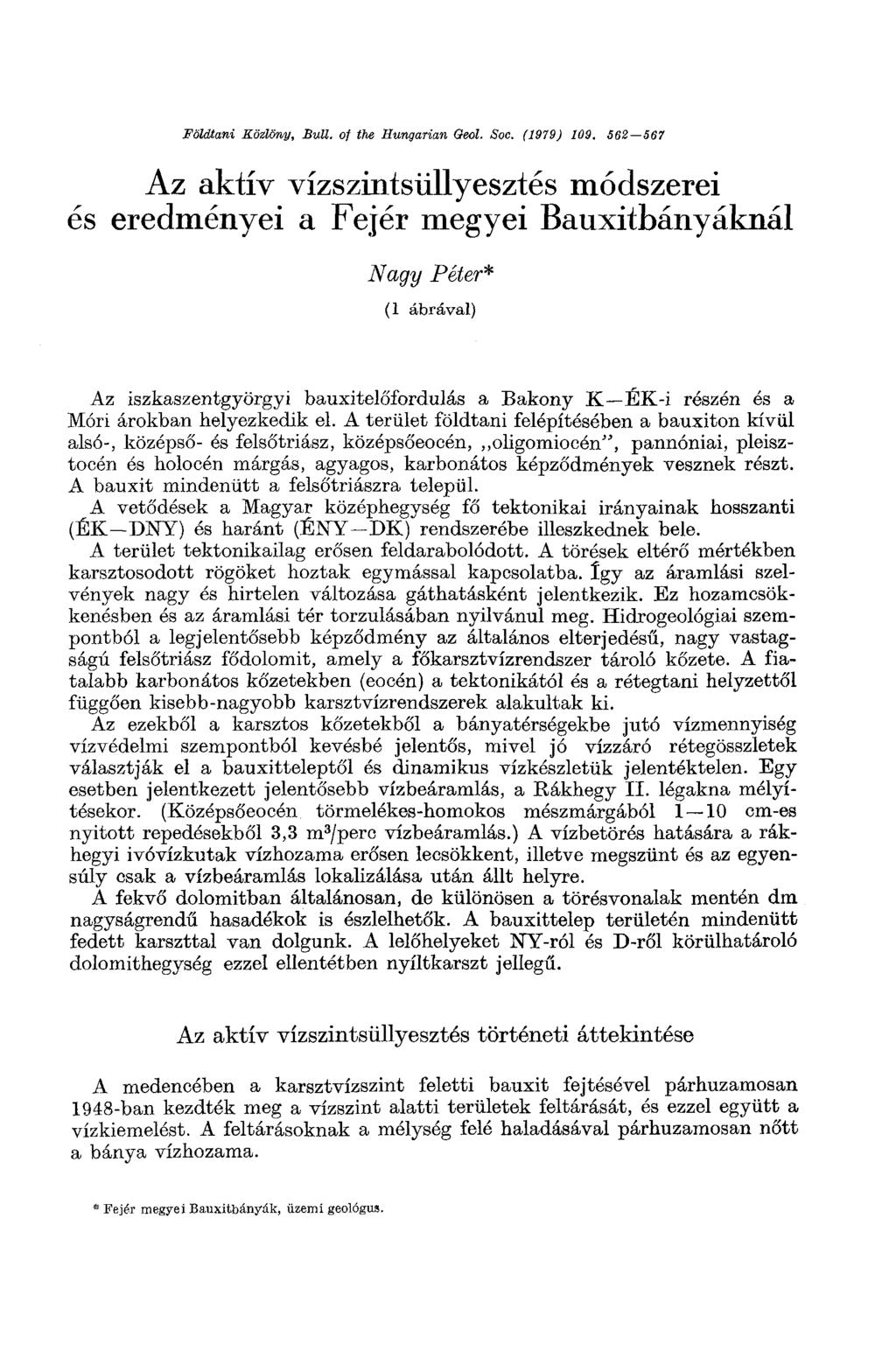 й Földtani Közlöny, Bull. of the Hungarian Oeol. Soc. (1919) 109.
