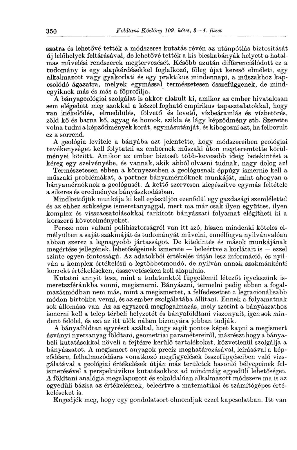 350 Földtani Közlöny 109. kötet, 3 4.