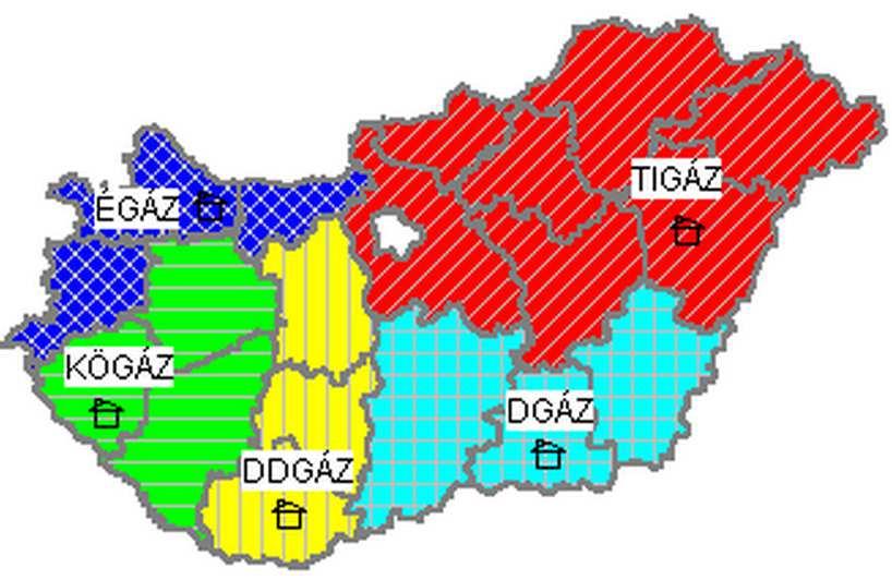 50 A Lőrinci 6/3 bar-os települési gázfogadótól az elosztás 3 bar középnyomású hálózaton keresztül történik. A gázellátást a településen a TIGÁZ-DSO Földgázelosztó Kft, Hajdúszoboszló szolgáltatja.