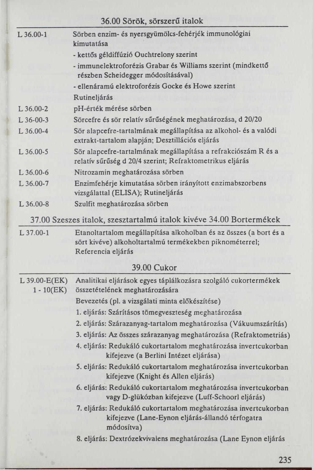L 36.00-1 L 36.00-2 L 36-00-3 L 36.00-4 L 36.00-5 L 36.00-6 L 36.00-7 L 36.00-8 36.