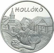 2003 Világörökség részei, sorozat - Hollókô Weltkulturerbe in Ungarn, Serie - Hollókô World Heritage Sites in Hungary, series - Hollókô 5000 Forint Ag 925-31,46 g - 38,61 mm - 3 mm 2003.04.16.