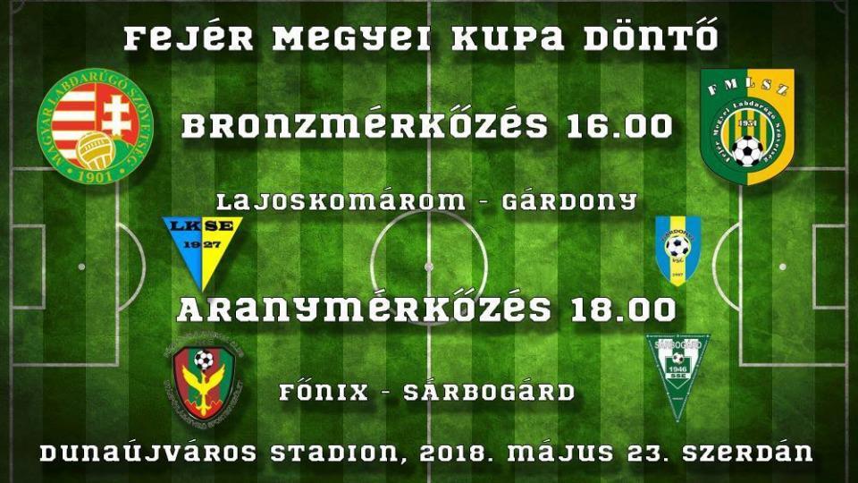 2. Versenybizottság tájékoztatása: a) A Fejér Megyei Kupa Döntő megtekintése ingyenes. Várunk minden labdarúgást kedvelő sportbarátot.