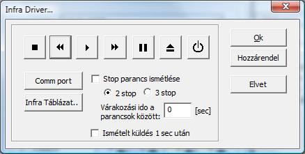 ablakban tudja kiválasztani a magnókat.