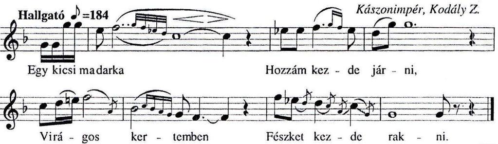 Ezt népzenei szakkifejezéssel kvintváltásnak nevezzük. Mind régi, mind pedig új stílusú dalaink között számtalan kvintváltó dallamot találunk.
