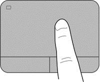 Navigálás A képernyőn látható mutató mozgatásához csúsztassa egyik ujját az