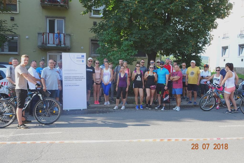 KERÉKPÁRTÚRA Az előző év kezdeményezését folytatva, újra két keréken teljesíthették a Varbó - Sajóbábony távolságot a vállalkozó kedvű kerékpárosok.