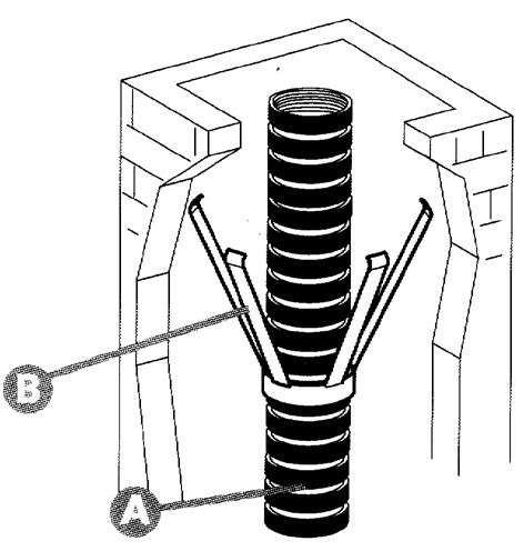 Ø 80 mm-es flexibilis béléscső készlet lap készlet