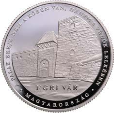 MAGYAR NEMZETI BANK Családok éve emlékérmék ezüst emlékérme színesfém változat Egri vár emlékérme a Magyar várak sorozat 8.