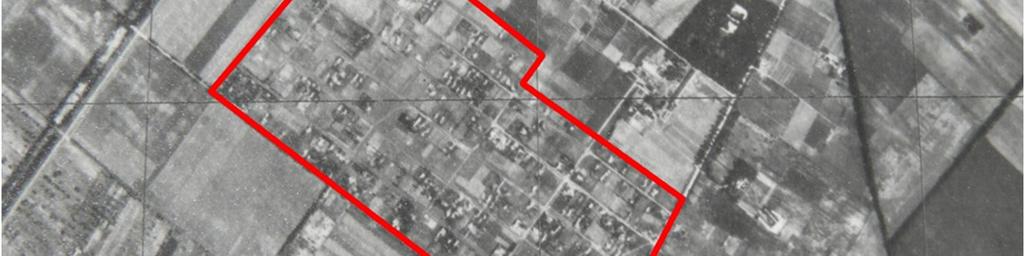 kép: Hermina-telep (Halásztelek) légifotója 1941-ből Forrás: HL M.Kir. 1/3 Honvéd TF Repülőszázad, 1941. VIII.28.