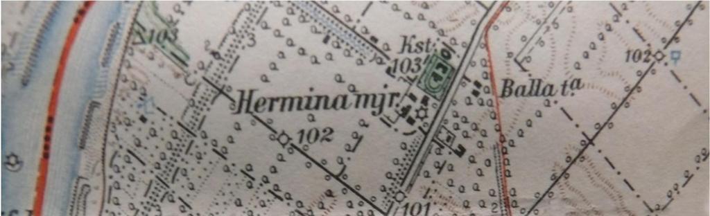 13. kép: Hermina-telep 1922-ben Forrás: CSHVE kézirattár Ettől délebbre a Szilágyi-féle parcellázás következményei is láthatóak, érezhetőek, a Dunai Repülőgépgyár megalakulásakor 1941-ben már több,