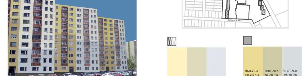 Az uralkodó színek jellege a napfényes sárga, az arany zöldessárga a szabadságot, a nyarat és a természet frissességét