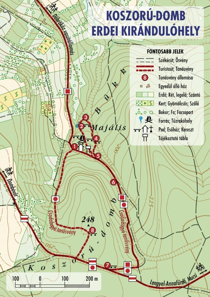 természetvédelmi bázis (KÉP, balra), aminek az egykori gazdasági vasút állomása