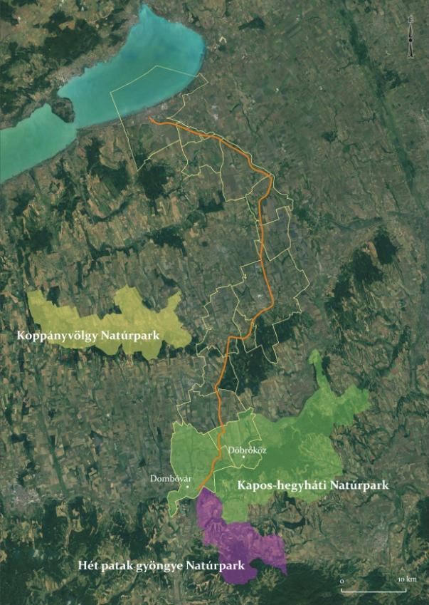 Térségi natúrparki kapcsolatok A Kapos hegyháti Natúrpark közvetlen környezetében két további natúrpark működik. A Hét patak gyöngye Natúrpark 2011-ben kapta meg a névhasználati címet.